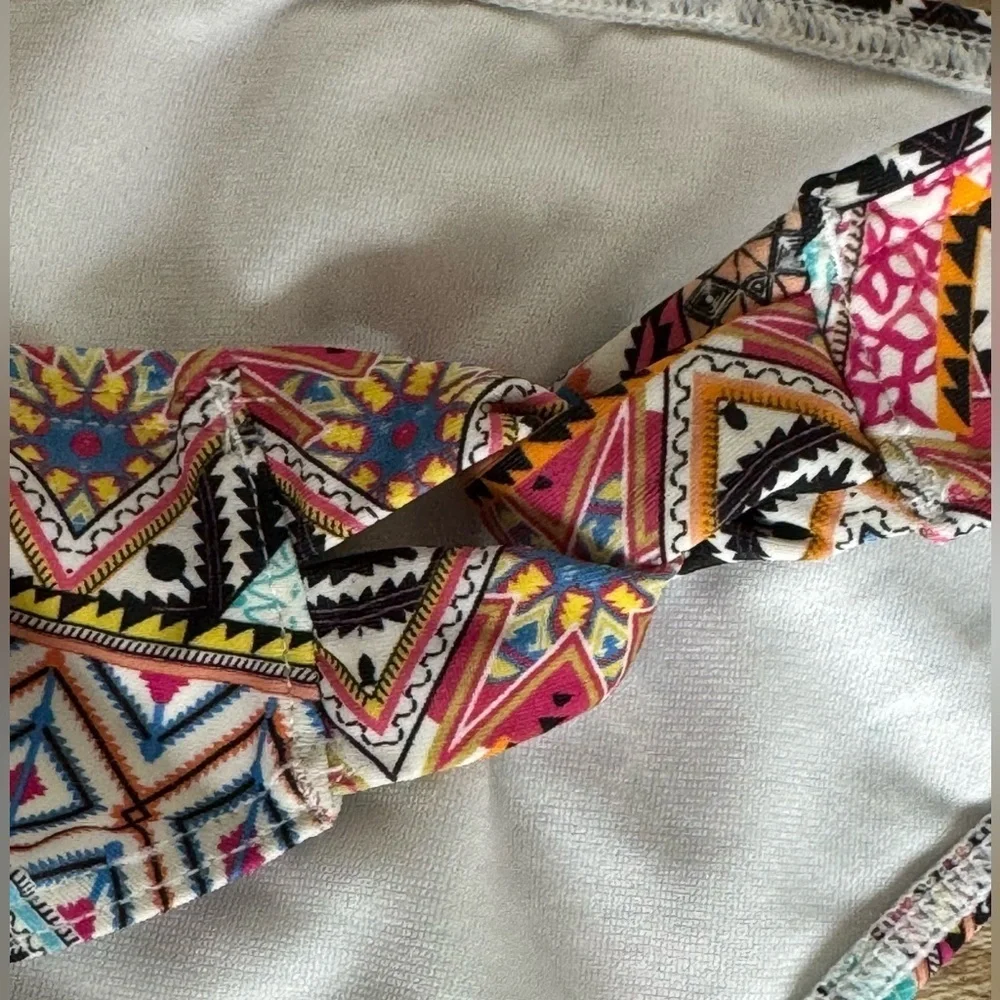 Panache Swim Women XL Boho Print Eclectic Boho Classic Bikini Swim Bottom
